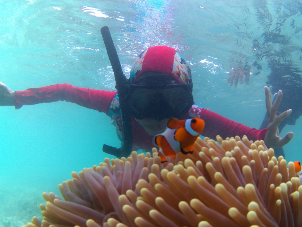 Snorkeling Nemo Selfie Pulau Tidung