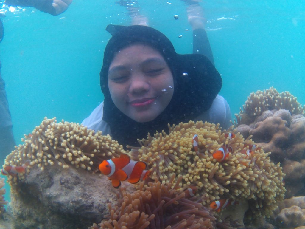 Snorkeling Selfie Nemo Pulau Tidung